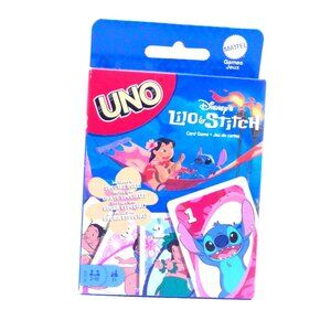 UNO Disney Lilo & Stitch Card Game | Family Party Game for Kids Adults
